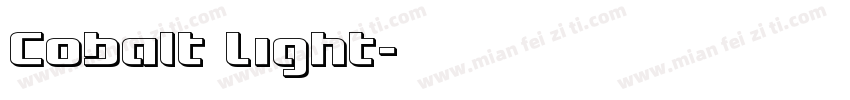 Cobalt Light字体转换